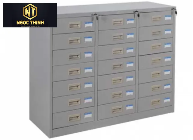 Tủ sắt sơn tĩnh điện gồm 3 khoang TU118-21D Tủ sắt sơn tĩnh điện gồm 3 khoang TU118-21D